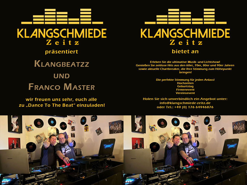 Dance To The Beat mir Klangbeatz & Franco Master (Seite 01 und 02)